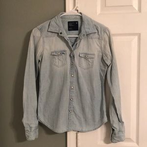 American Eagle Denim Button Up